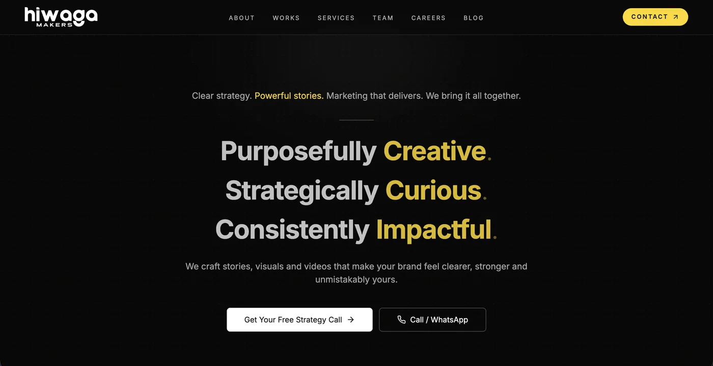 Hiwaga Makers website by Pixlverse