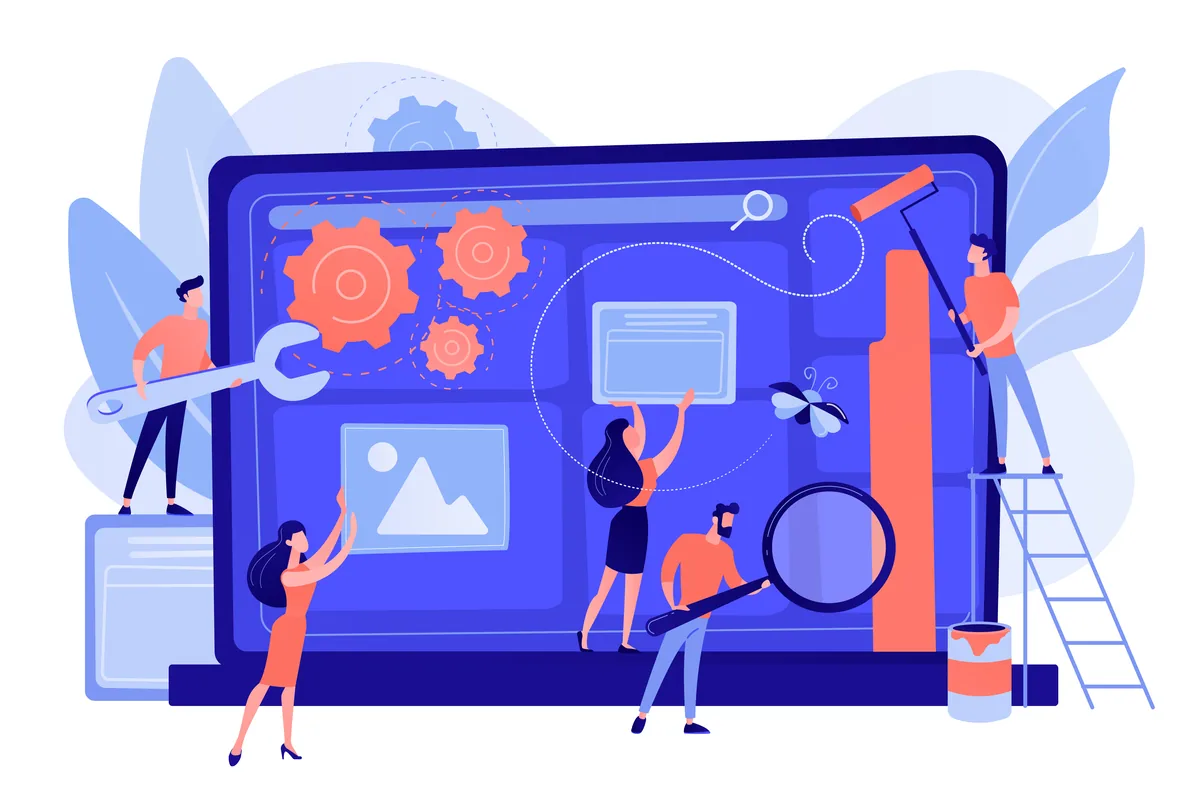 The Pixlverse team designing a website in Kerala
